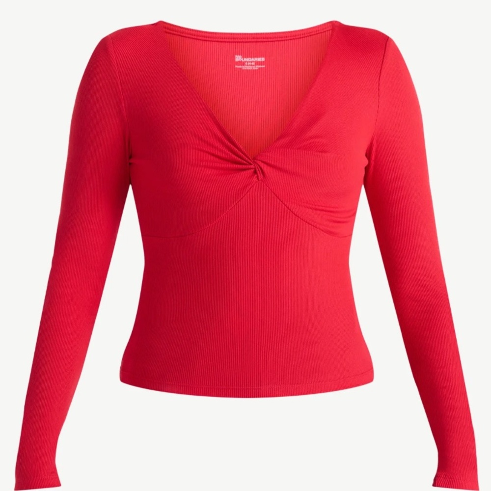 No Boundaries Twist Front Long Sleeve Top